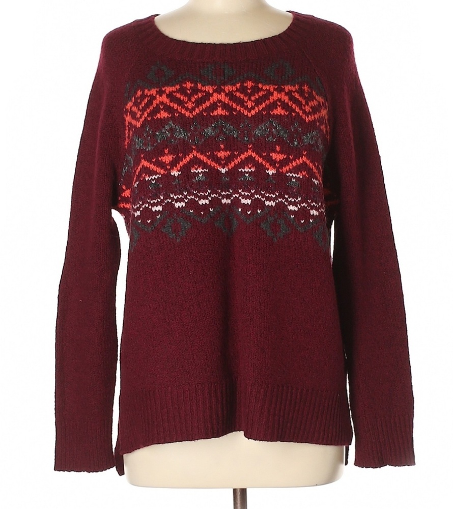 Red pullover sweater